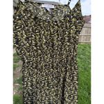 Cotton On Brand Women's Size Medium Dress Spaghetti Strap‎ Yellow Black Dot Photo 5