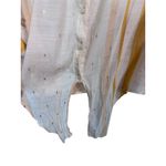 Harvé Benard Harve Benard White Orange Striped Gold Geo Tie Hem Long Sleeve Blouse Size 3X Photo 4