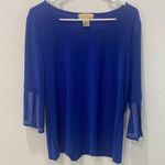 diana belle Blue Rhinestone Top Size L Photo 0