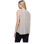 Lululemon Salutation Savasana Tank Flowy Misty Stripe Burnout Cashew Gray Grey Photo 3