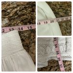 Candie's Y2k Victorian White Cotton Full Petticoat Slip Skirt Crochet Lace Trim M Photo 4