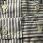 Weekend Max Mara Dinda Stripe Cotton Long Sleeve Top Size 0 Blue Photo 11