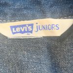Levi's Vintage 90s Levi’s Juniors Denim Shirt Dress Button Front Western Style Midi Photo 12