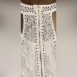 aggie sleeveless mini dress tunic with exposed back zipper I white Photo 3