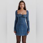 House Of CB  'Malika' Blue Tartan Corset Mini Dress NWOT size L‎ Photo 10