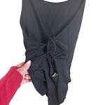 NWOT Wilfred Free Black One Piece Bodysuit Size Medium Cross Back Lacing Detail Photo 3