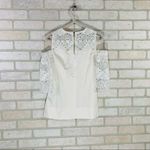 Ted Baker White Taluah Cold Shoulder Lace Top Photo 10