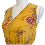 Justify Women's  Mustard Floral Sleeveless Romper Photo 1