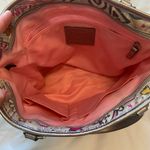 Coach #F15712 Poppy Butterfly Graffiti Pink and Silver Shoulder Bag Authentic Photo 5