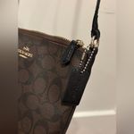 Coach Signature North/South Crossbody Signature Coated Canvas Photo 4