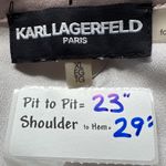 Karl Lagerfeld Paris Pink Eiffel Tower Sunglasses Print Button Up Shirt WomensXL Size XL Photo 2