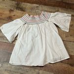 Beach Lunch Lounge | White 100% Cotton Off the Shoulder Festival Blouse Sz L Photo 0