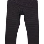 Glyder  Leggings Small Purple Striped Capri Activewear Athleisure Photo 0