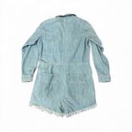 Free People Shapeshifter Light Blue Denim Romper Shortall Jumpsuit Size S Photo 6