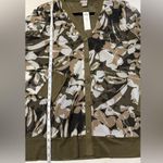 Chico's Chico’s Women's Camo-Floral Print Mesh Cardigan Ambered Olive NWT Size 2 (L) Photo 12