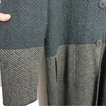 J. Jill Charcoal Gray Blue Colorblocked Knit Long Coatigan Jacket Size L Photo 8