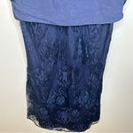 Tiffany Rose April Navy Lace Maternity Nursing Dress Size 6 Blue Photo 9
