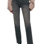 Reformation  Cynthia High Rise Straight Jean in Liman Photo 0