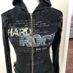 Hard Rock Cafe Hard rock black tie up side sweatshirt Photo 1