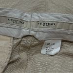 Vertigo Paris  Tan and White Textured Bermuda Summer Shorts Women’s Size 8 Photo 6