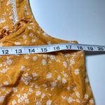 Anthropologie Maeve Martell Golden Yellow Mustard Lace Halter Top Shirt Blouse M Photo 3