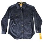 Ruby Rd  Shacket Women S Pincord Velvet Soft Long Sleeve Snap Front Shirt Jacket Photo 0