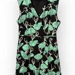 Sidecca Women's Sleeveless Dress L Black Green Ballerina Print V Photo 0