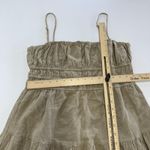 We Wore What Dress Womens Large Tan Scrunchie Linen Smocked Bodice Midi Sundress Photo 8