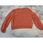 A New Day women's Medium Rust Puffed Sleeve Sweatshirt Photo 1