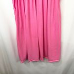 Crown & Ivy XXL Dress Pink Smocked Ruffle Cap Sleeve Shift Knee Preppy 1728 Photo 2