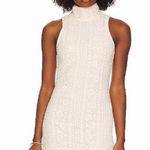 L'Academie REVOLVE Cream Lace High Neck Sleeveless Mini Dress Size M Medium NWT! Photo 0