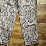 Mara Hoffman  Valerie Snake Print Pleated Paperbag Pant Sz Small Multi High Waist Photo 2