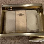 Coach Metallic Gold Wristlet / Clutch Photo 0