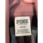 Victoria's Secret PINK Sherpa Fleece Quarter Zip‎ Pullover Sweatshirt Cropped M Size M Photo 4