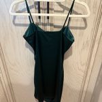 Windsor  Dress Mini Emerald Green Satin Photo 1