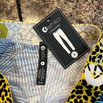 Ethika  NEW Blue Geometric Leggings Small Photo 3