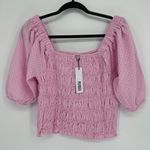 BB Dakota by Steve Madden Women's Shirt Smock My Way Eyelet Top Size Large L Photo 1