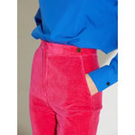 Callas Stella Cropped Trousers in Laundered Velvet Pink Size 38 Photo 6