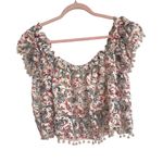 Tularosa Revolve Amelia Ruffle Lace Multicolor Top Blouse Size Small Photo 1