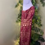 LULU’S Adara Burgundy Crochet Lace Mini Dress NWT Size Medium Red Photo 5