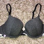 Victoria's Secret Victoria’s Secret sparkly bra lined denim bra size 34C everyday wear bra gray Photo 0