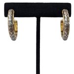 Mustard Yellow Beaded Earrings Bundle of 3 Pairs of Earrings Silver Gold Hoops Photo 2