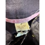 IDRA ANTHROPOLOGIE Embellished Waist Wide Leg Linen Pants SZ 6 Dark Academia Blue Photo 6