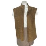 LAUREN RALPH LAUREN Dry Goods Supply Faux Suede Vest Zipper Front Plus Size 2X Brown Photo 2