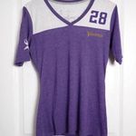 Nike NFL Minnesota Vikings #28 Adrian Peterson Purple Jersey Style Tee size M Photo 0