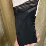 PINK - Victoria's Secret PINK Victoria’s Secret Ultimate gray/light pink/black mesh legging, size M, NWOT Photo 1