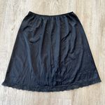 Womens Deena Black Vintage Slip Skirt Photo 2