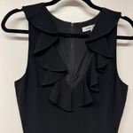 Elizabeth and James  Shnezie Black Wrap Ruffled Romper Womens Size 6 Small Pockets Photo 3