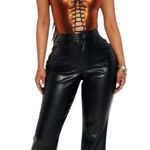 Ci Sono PU LEATHER JEAN PANTS Size XL Photo 0