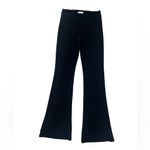 Avenue Montaigne Bellini Black Velvet Flare pants Sz 4 Pull On Minimalist luxury Photo 2
